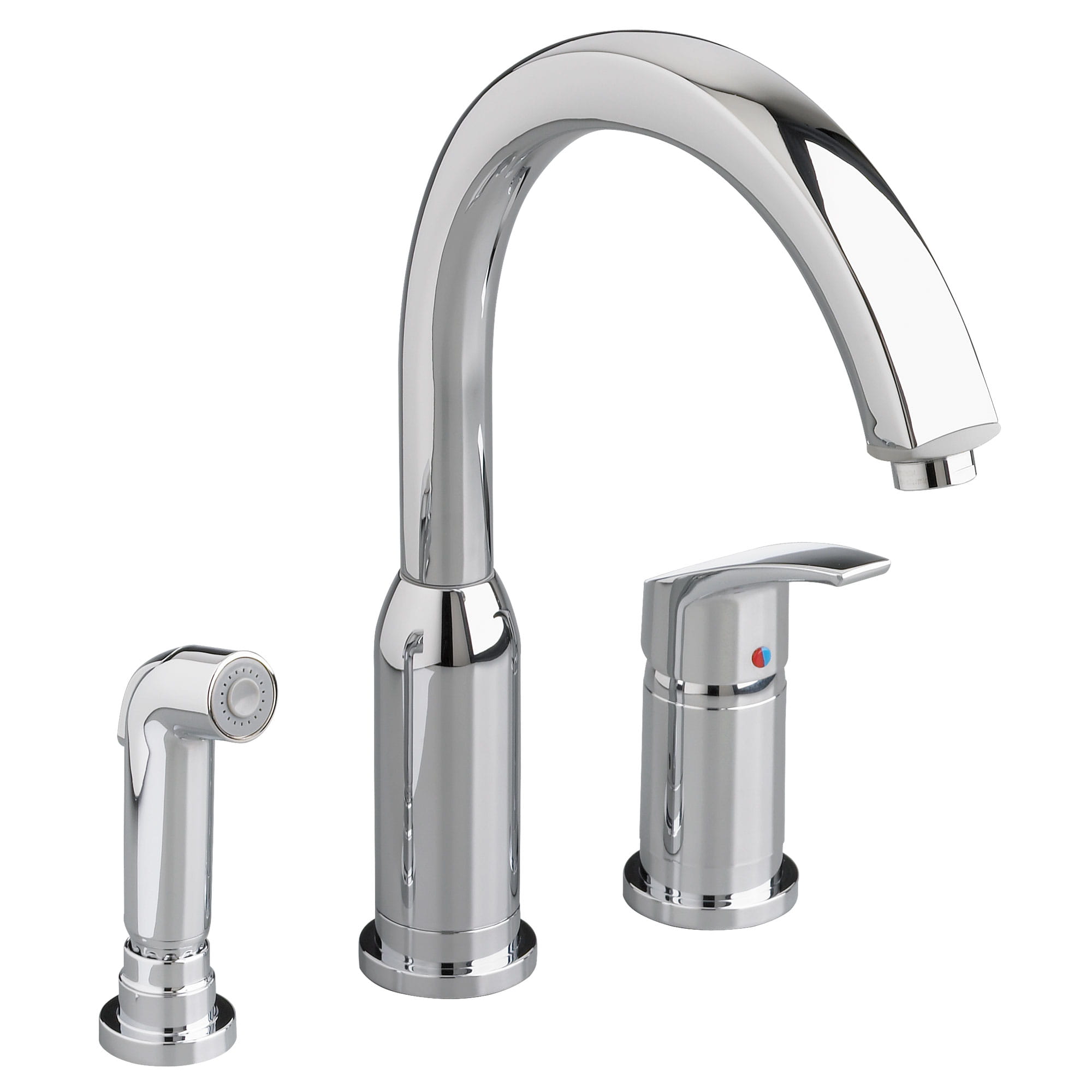 Arch Single Handle High Arc Kitchen Faucet with Side Spray